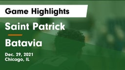 Saint Patrick  vs Batavia  Game Highlights - Dec. 29, 2021