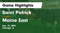 Saint Patrick  vs Maine East  Game Highlights - Jan. 15, 2024