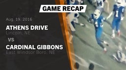 Recap: Athens Drive  vs. Cardinal Gibbons  2016