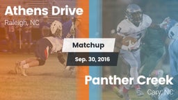 Matchup: Athens Drive High vs. Panther Creek  2016