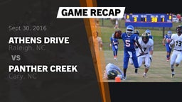 Recap: Athens Drive  vs. Panther Creek  2016
