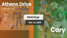 Matchup: Athens Drive High vs. Cary  2016