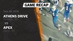 Recap: Athens Drive  vs. Apex  2016