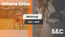 Matchup: Athens Drive High vs. S&C 2016