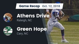 Recap: Athens Drive  vs. Green Hope  2018