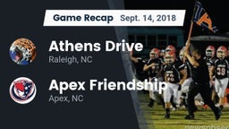 Recap: Athens Drive  vs. Apex Friendship  2018