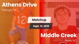 Matchup: Athens Drive High vs. Middle Creek  2019