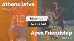 Matchup: Athens Drive High vs. Apex Friendship  2019