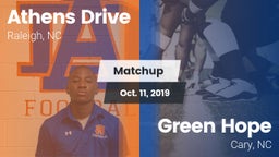 Matchup: Athens Drive High vs. Green Hope  2019