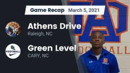 Recap: Athens Drive  vs. Green Level  2021