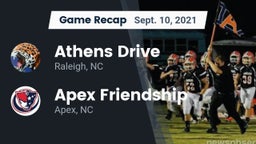 Recap: Athens Drive  vs. Apex Friendship  2021