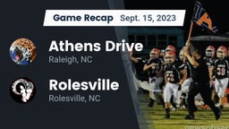 Recap: Athens Drive  vs. Rolesville  2023