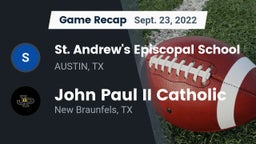Recap: St. Andrew's Episcopal School vs. John Paul II Catholic  2022