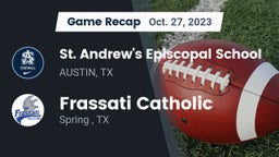 Recap: St. Andrew's Episcopal School vs. Frassati Catholic  2023