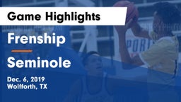 Frenship  vs Seminole  Game Highlights - Dec. 6, 2019
