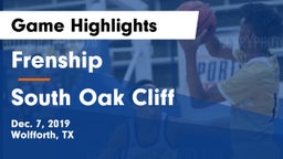 Frenship  vs South Oak Cliff  Game Highlights - Dec. 7, 2019