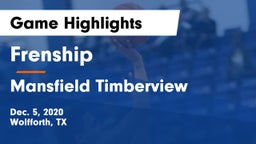 Frenship  vs Mansfield Timberview  Game Highlights - Dec. 5, 2020
