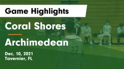 Coral Shores  vs Archimedean Game Highlights - Dec. 10, 2021