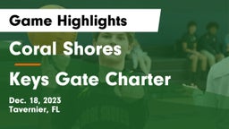 Coral Shores  vs Keys Gate Charter  Game Highlights - Dec. 18, 2023