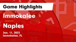 Immokalee  vs Naples  Game Highlights - Jan. 11, 2022