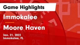 Immokalee  vs Moore Haven Game Highlights - Jan. 21, 2022