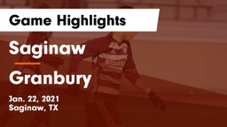 Saginaw  vs Granbury  Game Highlights - Jan. 22, 2021