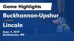 Buckhannon-Upshur  vs Lincoln Game Highlights - Sept. 5, 2019