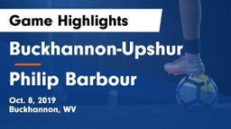 Buckhannon-Upshur  vs Philip Barbour  Game Highlights - Oct. 8, 2019