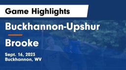 Buckhannon-Upshur  vs Brooke  Game Highlights - Sept. 16, 2023