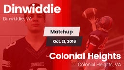 Matchup: Dinwiddie High vs. Colonial Heights  2016