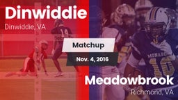 Matchup: Dinwiddie High vs. Meadowbrook  2016