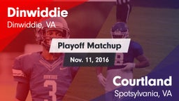 Matchup: Dinwiddie High vs. Courtland  2016