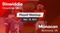 Matchup: Dinwiddie High vs. Monacan  2016