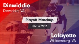 Matchup: Dinwiddie High vs. Lafayette  2016