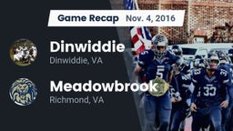 Recap: Dinwiddie  vs. Meadowbrook  2016