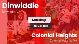 Matchup: Dinwiddie High vs. Colonial Heights  2017