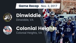 Recap: Dinwiddie  vs. Colonial Heights  2017