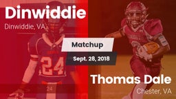 Matchup: Dinwiddie High vs. Thomas Dale  2018