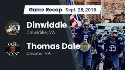 Recap: Dinwiddie  vs. Thomas Dale  2018