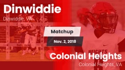 Matchup: Dinwiddie High vs. Colonial Heights  2018