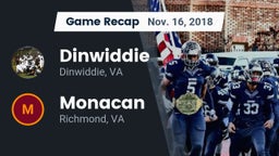 Recap: Dinwiddie  vs. Monacan  2018