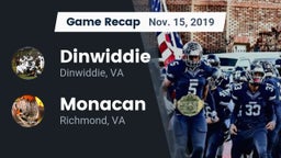 Recap: Dinwiddie  vs. Monacan  2019