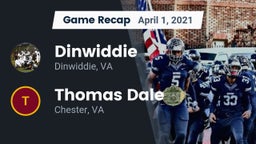 Recap: Dinwiddie  vs. Thomas Dale  2021