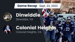 Recap: Dinwiddie  vs. Colonial Heights  2022