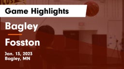 Bagley  vs Fosston  Game Highlights - Jan. 13, 2023