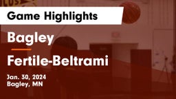 Bagley  vs Fertile-Beltrami  Game Highlights - Jan. 30, 2024