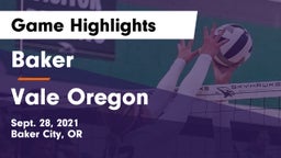 Baker  vs Vale Oregon Game Highlights - Sept. 28, 2021