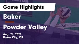 Baker  vs Powder Valley  Game Highlights - Aug. 26, 2021