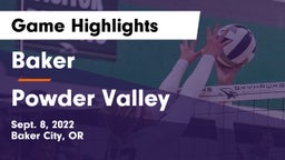Baker  vs Powder Valley Game Highlights - Sept. 8, 2022