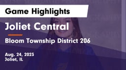 Joliet Central  vs Bloom Township  District 206 Game Highlights - Aug. 24, 2023